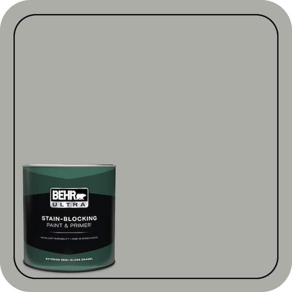 BEHR ULTRA 1 qt. #PPF-39 Cool Granite Semi-Gloss Enamel Exterior Paint & Primer
