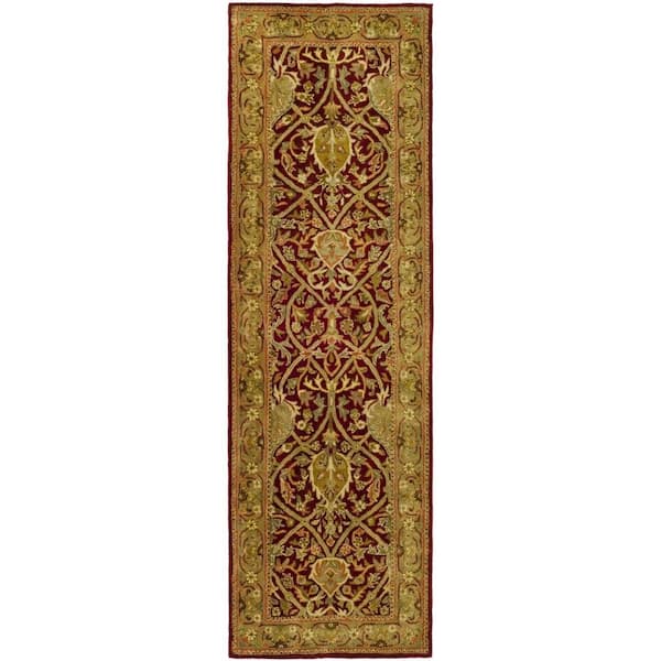 Persian Legend Red/Gold 3 ft. x 14 ft. Border Runner Rug