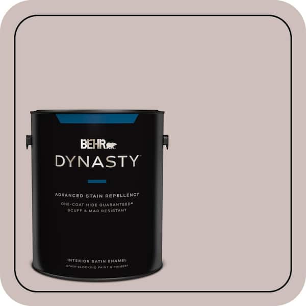 BEHR DYNASTY 1 gal. #750A-3 Vintage Taupe Satin Enamel Interior Stain-Blocking Paint and Primer