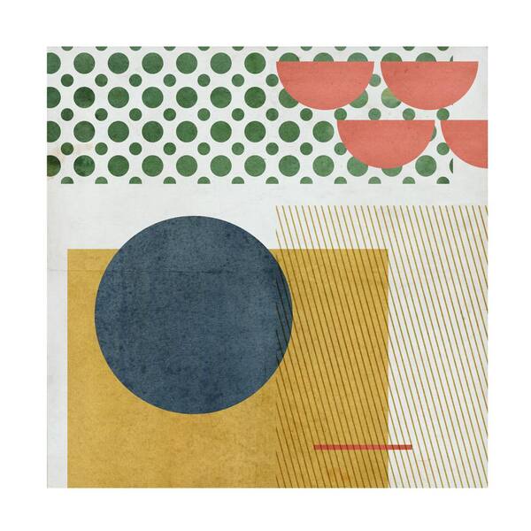 Trademark Fine Art "Soleil Rouge II" by Melissa Wang Hidden Frame Art Print 35 in. x 35 in.