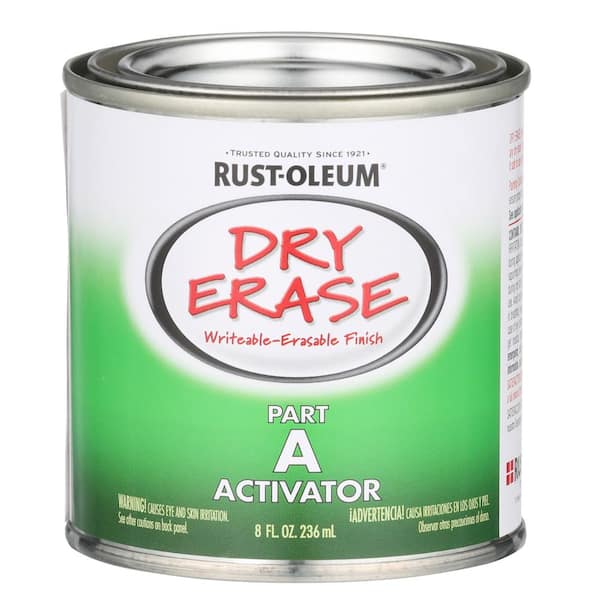 RustOleum White Finish Dry Erase Paint Kit 16Oz Complete New!