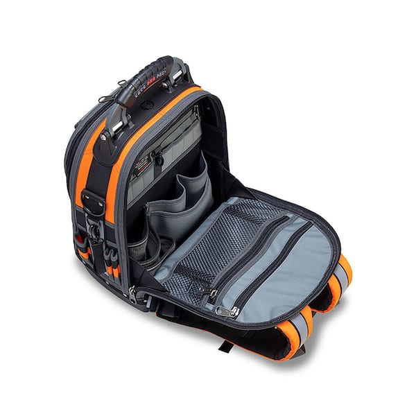 VETO PRO PAC 13 in. 39-Pocket Hi-Viz Orange Nylon Bag/Tote with
