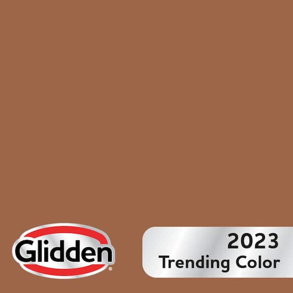 Glidden Diamond 1 gal. PPG1069-6 Foxfire Brown Satin Paint with Primer
