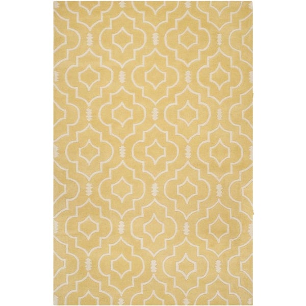 SAFAVIEH Chatham Light Gold/Ivory 8 ft. x 10 ft. Area Rug