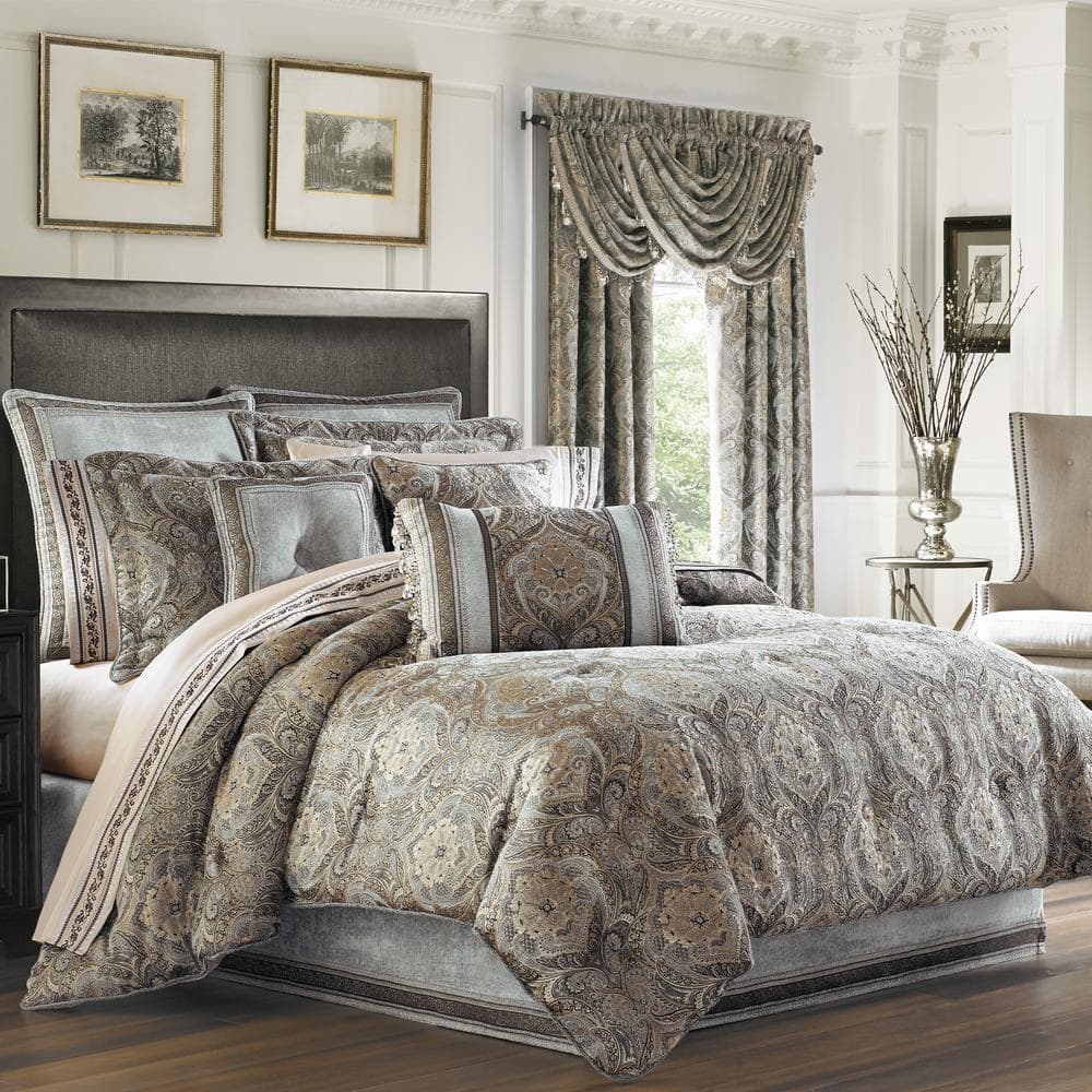 QUEEN STREET NEW YORK Paulina 4-Piece Stone Polyester California