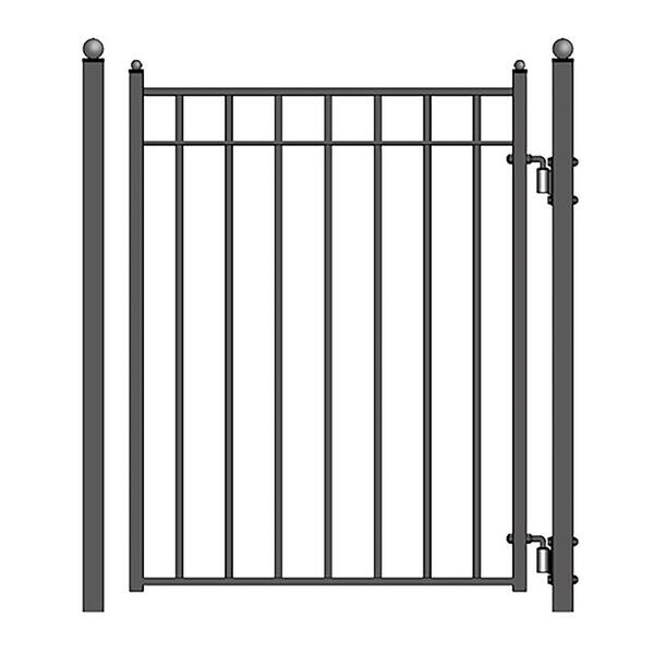 ALEKO 25 ft. x 6 ft. Black Steel Single Sliding Driveway
