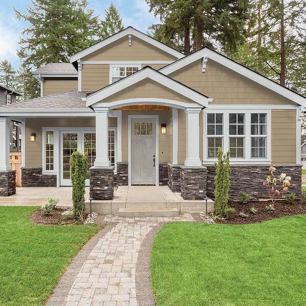 Glidden Premium 1 gal. PPG1097-5 Stony Creek Satin Exterior Latex