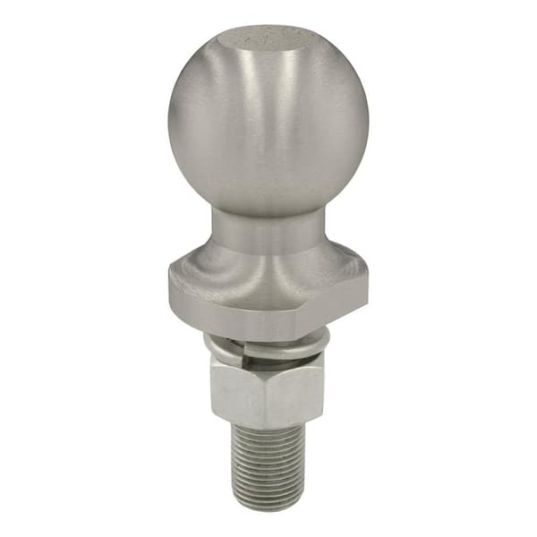 CURT 1-7/8" Trailer Hitch Tow Ball (3/4" x 2-1/8" Shank, 2,000 lbs., Stainless)