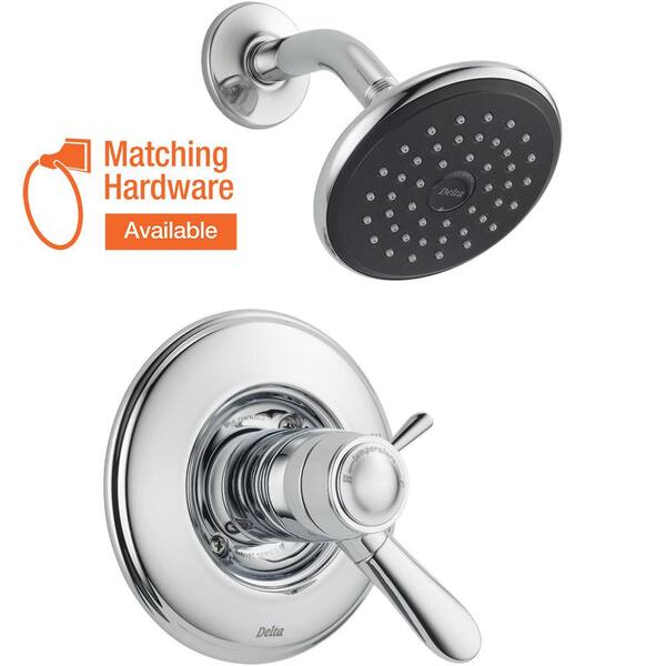 Delta Lahara TempAssure 17T Series 1-Handle Shower Faucet Trim Kit Only in Chrome (Valve Not Included)