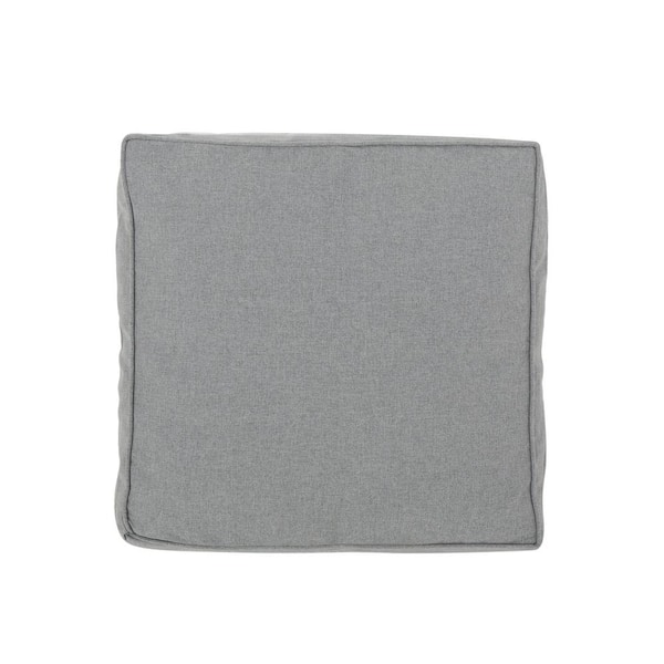 Noble House Gold Coast Charcoal Square Outdoor Throw Pillow