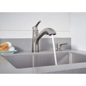 Parkwood Single-Handle Pull-Out Sprayer Kitchen Faucet in Stainless