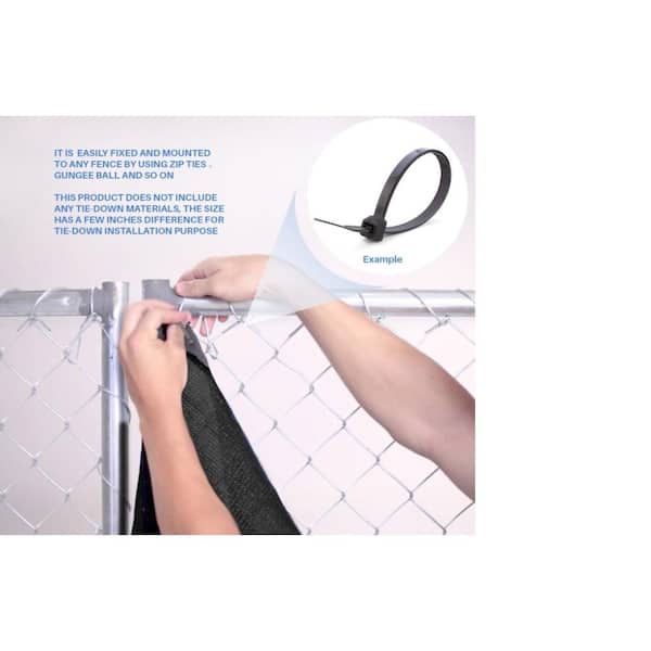 ORION 6 ft. x 50 ft. Green Privacy Fence Screen Netting Mesh with Reinforced Eyelets for Chain link Garden Fence