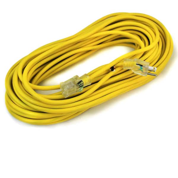 Stark 100 ft. 10/3-Gauge Indoor/Outdoor Electric Power Cable Extension Cord, Yellow