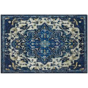Emiko Denim 2 ft. x 3 ft. Ornamental Area Rug
