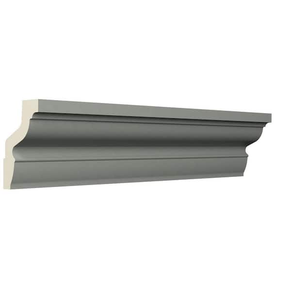 Ekena Millwork Sage 1.125 in. D x 2 in. W x 96 in. L Polyurethane Crown Moulding