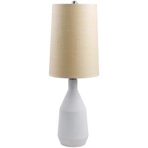 Gowanda White Paper Drum 22 in. Accent Table Lamp (1-Light)