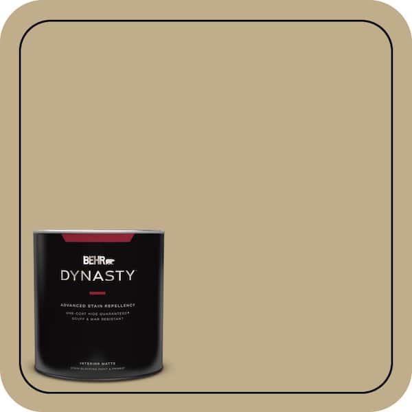 BEHR DYNASTY 1 qt. #S320-4 Oat Field One-Coat Hide Matte Interior Stain-Blocking Paint & Primer