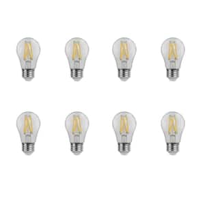 75-Watt Equivalent A15 Medium-Base Dimmable Filament Clear Glass LED Ceiling Fan Light Bulb in Soft White (8-Pack)