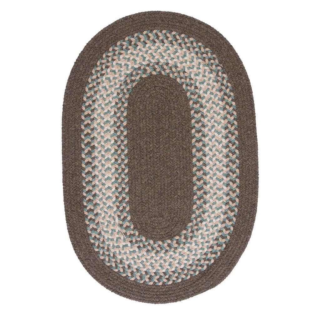 Chancery Bark 8 ft. x 11 ft. Oval Braided Area Rug price history on PriceWatchPro