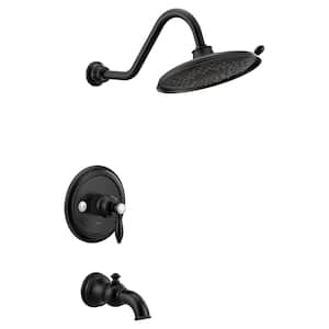 Weymouth M-CORE 3-Series 1-Handle Eco-Performance Tub and Shower Trim Kit in Matte Black (Valve Not Included)