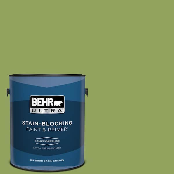 BEHR ULTRA 1 gal. Home Decorators Collection #HDC-MD-15 Zesty Apple Extra Durable Satin Enamel Interior Paint & Primer