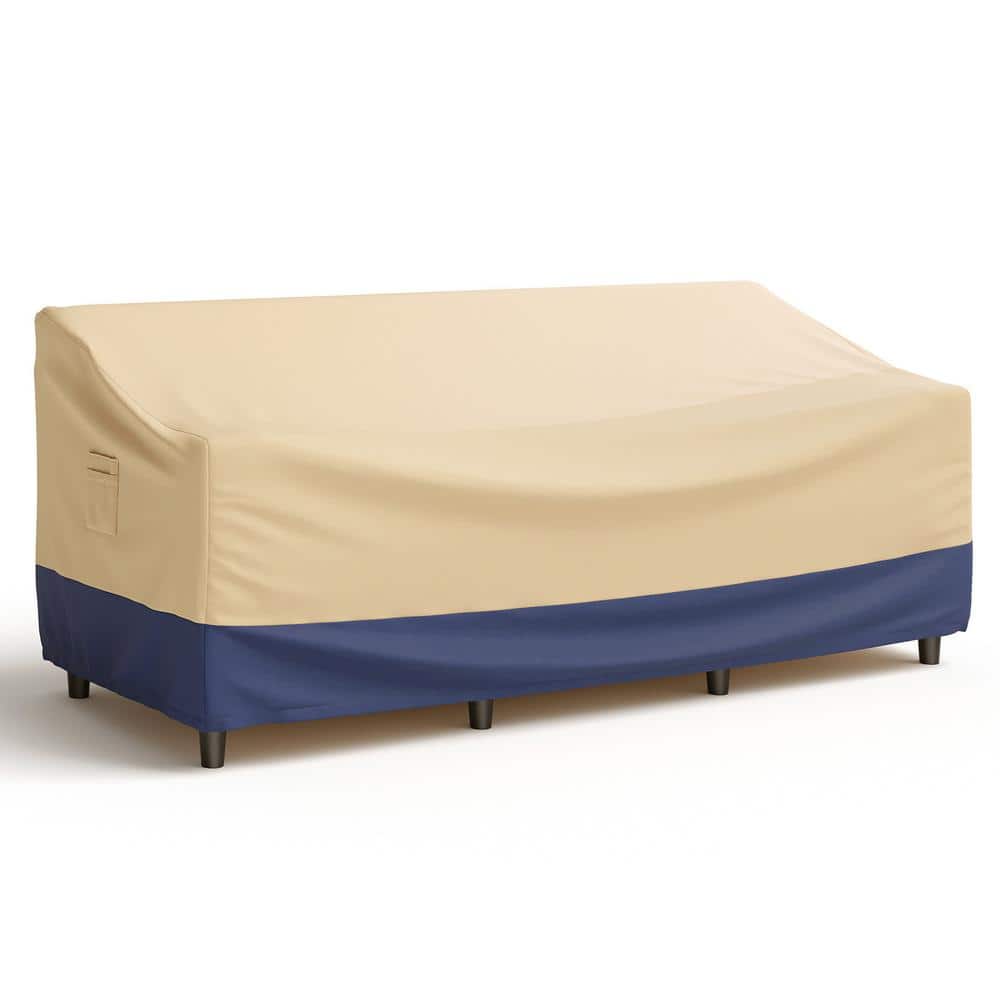 77 in. W x 43 in. D x 30 in. H Patio Sofa Cover Outdoor Sofa Cover Bench Cover with Handles and Air Vents Heavy-Duty