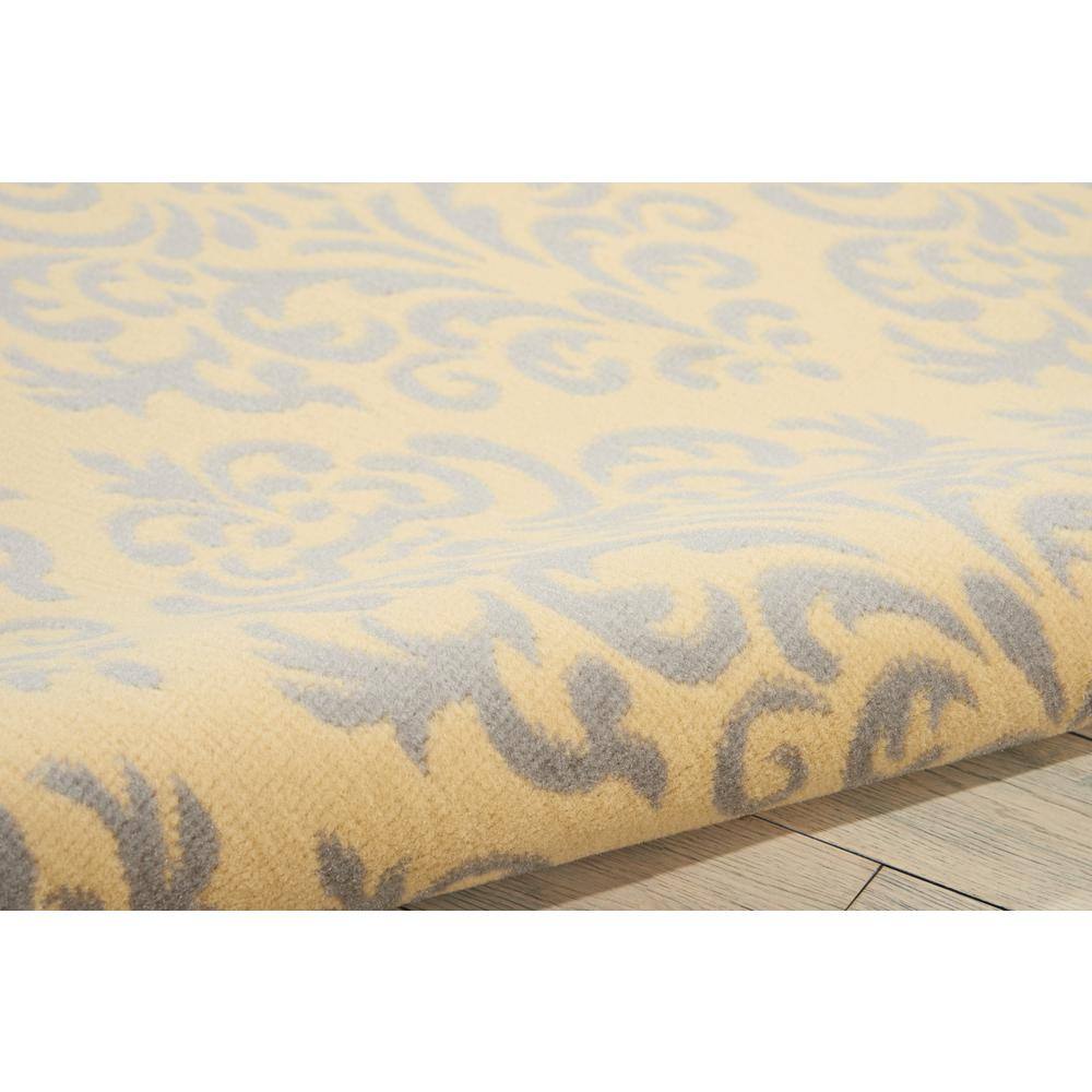 Reversible Cream Geometric 7'10" x 9'10" Synthetic Area Rug