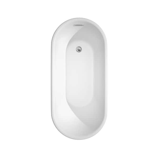 Ursula 4.91 ft. Acrylic Classic Flatbottom Non-Whirlpool Bathtub in White Ursula 4.91 ft. Acrylic Classic Flatbottom Non-Whirlpool Bathtub in White