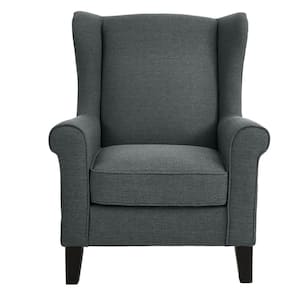Larkyn Charcoal Gray Upholstered Accent Chair