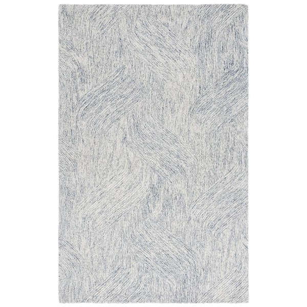 SAFAVIEH Pine 3 ft. x 5 ft. Dark Gray Abstract Solid Area Rug
