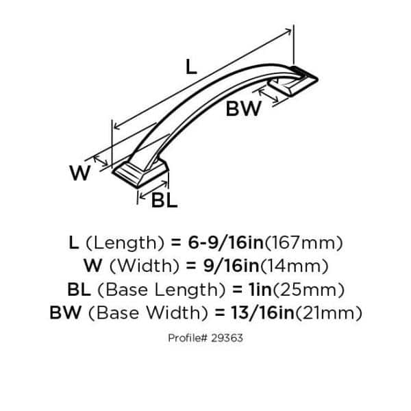 Polished Nickel 5-1/16 Inch Cabinet Drawer Pull