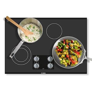 500 Series 30 in. Radiant Electric Cooktop in Black with 4 Elements including 2,500-Watt Element Boil Time