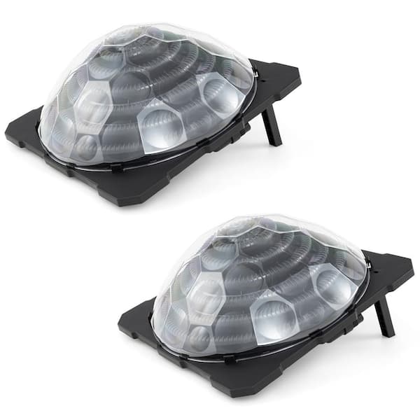 Solar Pool Heater Above Ground/In Ground Swimming Pool Dorm Heater with Rotatable Hose Connectors Set of 3