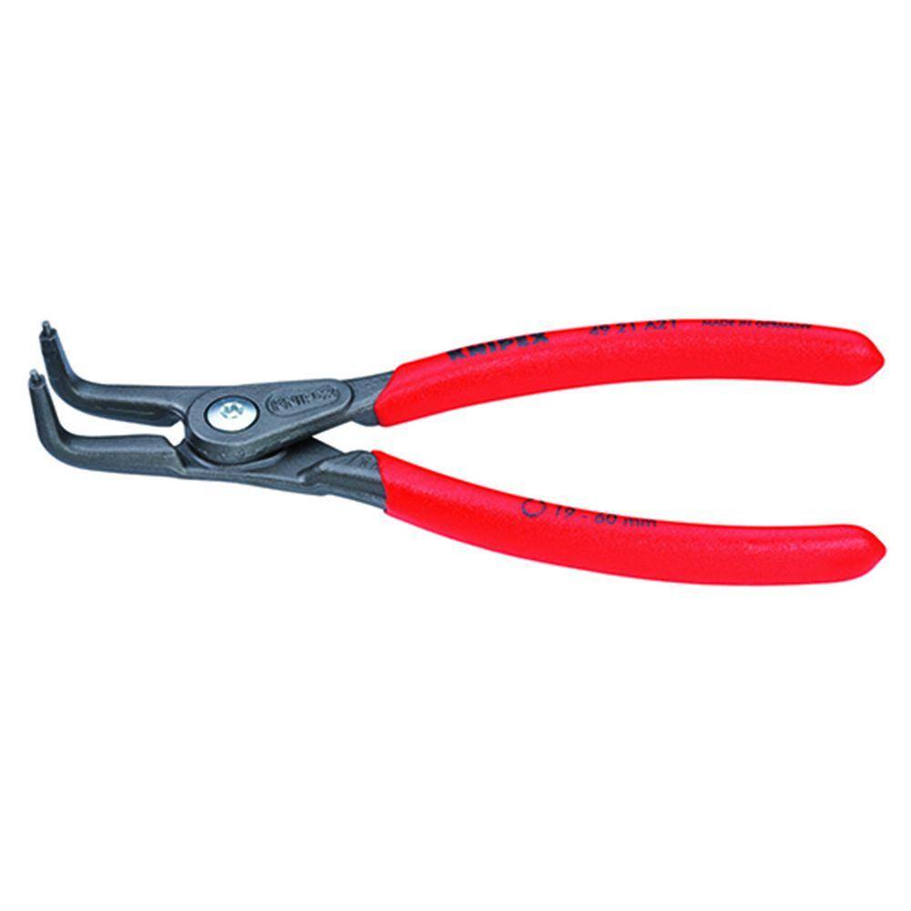 KNIPEX 5-1/4 in. 90 Degree Angled External Precision Circlip Pliers 49 21  A01 - The Home Depot