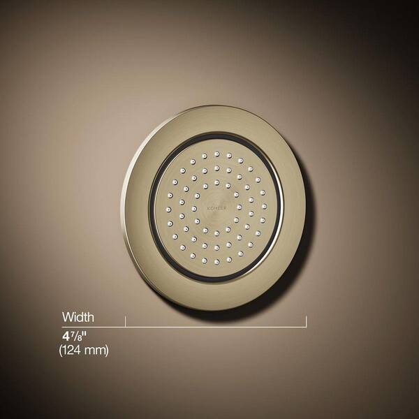 KOHLER WaterTile 4.875 in. 1-Spray Single Function 54-Nozzle Round