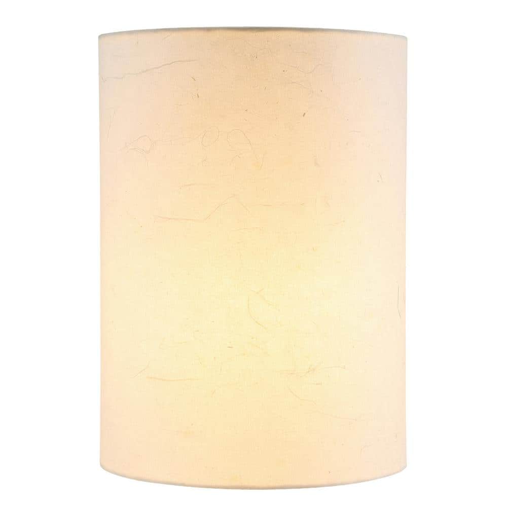 Off-White Dragon Paper Drum Lamp Shade, 8" x 11"