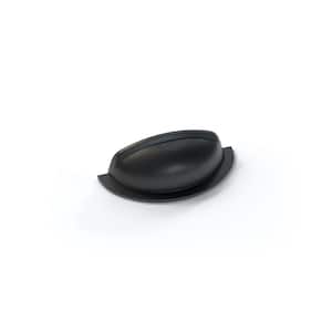 4.125 in. (108 mm) Matte Black Traditional Cup Drawer Pull