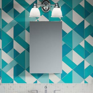 Maxstow 15 in. x 24 in. Frameless Surface-Mount Soft Close Medicine Cabinet with Mirror in Aluminum