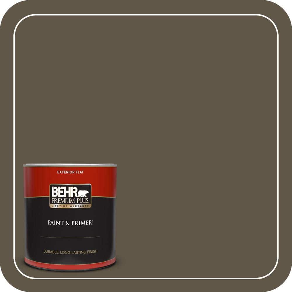 1 qt. #710D-7 Chocolate Cupcake Flat Exterior Paint & Primer price history on PriceWatchPro