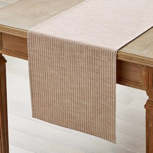 The Company Store Textured Stripe Yard-Dyed 16 in. x 108 in. Teal ...