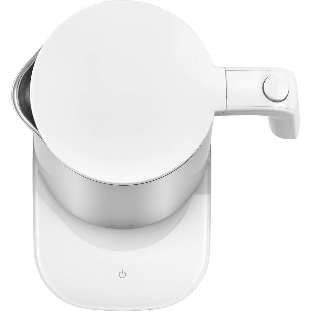 Silver 1-Liter Stainless Steel Electric Kettle with Cool Touch