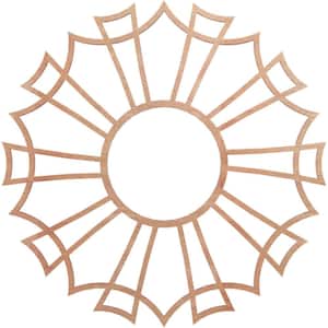0.25 in. x 6.375 in. x 18 in. Wood Medallion Moulding
