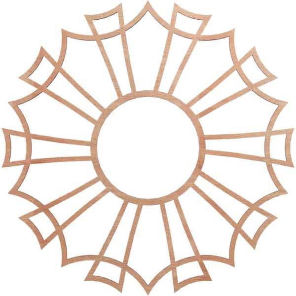 Ekena Millwork 0.375 in. x 6.375 in. x 18 in. Wood Medallion Moulding