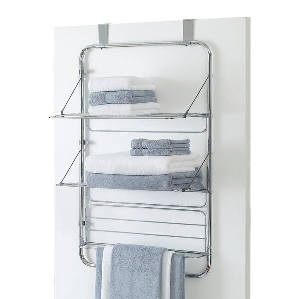 32 towel bars Ivory 3-tier Details about  /  Collapsible Clothes Drying Rack 3 With 24 clips