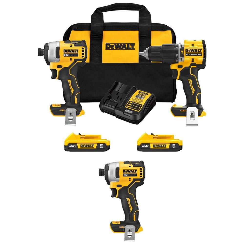 ATOMIC 20V MAX Lithium-Ion Cordless 2-Tool Combo Kit and ATOMIC 1/4 in. Impact Driver w/ (2) 2Ah Batteries and Charger price history on PriceWatchPro