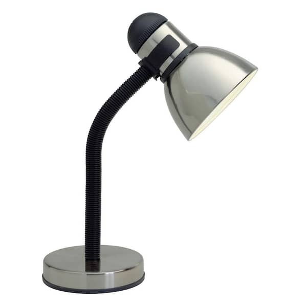 Filament Design Karl 20 in. Black and Steel Desk Lamp