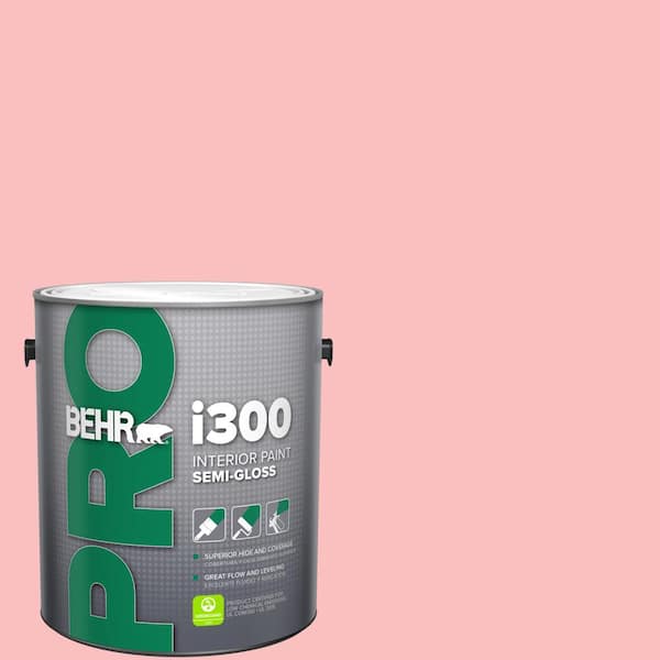 BEHR PRO 1 gal. #140A-3 Carnation Bloom Semi-Gloss Interior Paint