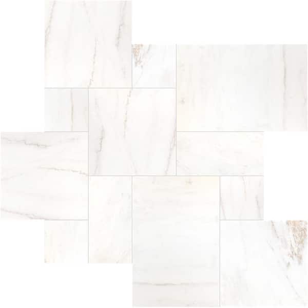 MSI Cosmic White Sandblast Marble 10 Piece Paver Tile Kit (10 Kits/160 Sq. ft./Pallet)