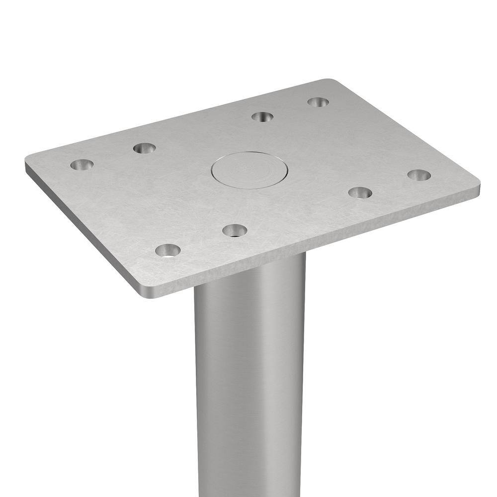 BORSA 6" Stainless Steel Round Furniture Leg with Leveling Glide