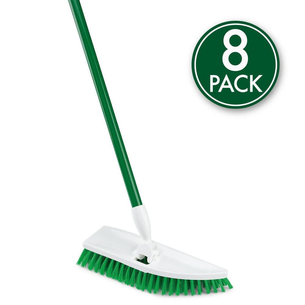 Libman Commercial Big Job Kitchen Brushes 8 x 3 GreenWhite Pack Of 6 Brushes  - Office Depot